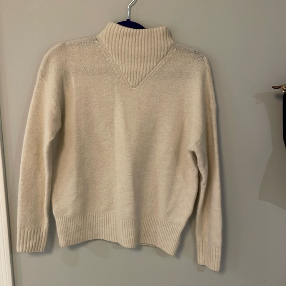 NWT Madewell cream turtleneck sweater, xxs